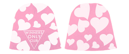 : Pink Hearts Beanie